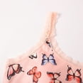 thumbnail image 4 of WEIWEN Womens Tank Tops with Built in Bras Slim Fitted Butterfly Printed Lace Spaghetti Strap Tank Top for Women Sleeveless Athletic Padded Cropped Tops Pink, XL, 4 of 8
