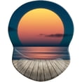 thumbnail image 1 of ERDS-Mouse Pad with Wrist Support, Pain Relief Ergonomic Mouse Pad, Comfortable Durable Computer Mouse Pad Wrist Rest with Non-Slip PU Base for Home Office Working Gaming (Sunset Over The Sea), 1 of 4