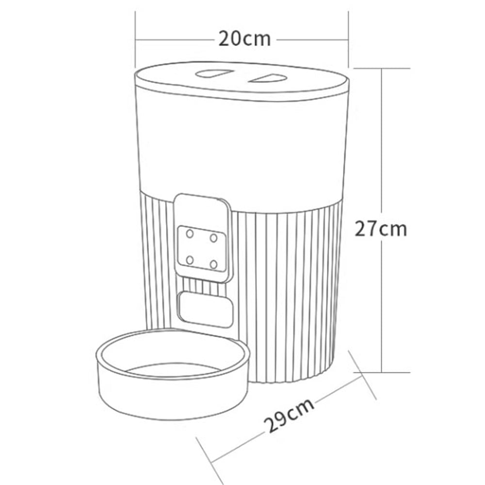 Cat and Dog Feeder, Automatic Timed and Quantified Cat and Dog Food Dispenser for Cats and Pets