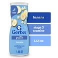 thumbnail image 3 of (2 pack) Gerber Stage 3 Baby Snacks, Banana Puffs, Puffed Grain Snack, Baby Led Feeding 1.48 oz, 3 of 17
