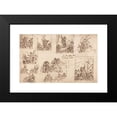 thumbnail image 2 of Sir James Thornhill 14x11 Black Modern Framed Museum Art Print Titled - Moses and the Brazen Serpent - Design for the Chapel at Dunster Castle (ca. 1723), 2 of 5