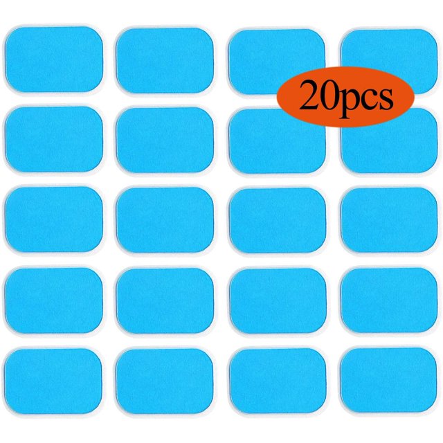 Ems Gel Pads For Ems Muscle Stimulation Electrostimulation Abs Stimulator Abdominal Trainer Replacement Gel Sheet, 20pcs