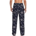 thumbnail image 3 of Daiia Wildflowers And Dragonflies Men's Sleep Pant with Pockets and Drawstring,Pajama Pants-Medium, 3 of 9
