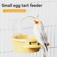 thumbnail image 3 of Yellow Anti-Spill Bird Feeder & Waterer with Semi-Enclosed Curved Cover, Splash-Proof Baffle, Non-Slip Perch - Detachable Design for Easy Refill & Cleaning, Universal Cage Compatibility, Eco-Friendly, 3 of 5
