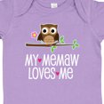 thumbnail image 4 of Inktastic My Memaw Loves Me Grandkids Owl Girls Baby Bodysuit, 4 of 5
