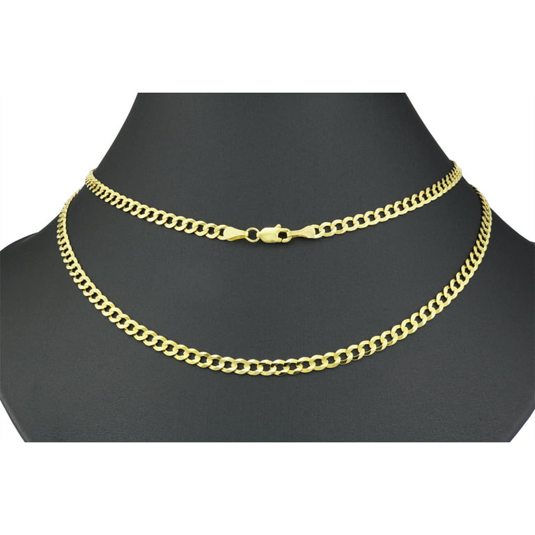 Beydodo Stainless Steel Chain Necklace for Men, Cuban Curb Chain 20-28 inch  3-5mm Width Chain Necklace for Pendants