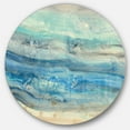 thumbnail image 1 of Designart 'Ocean Mineral Waves' Nautical & Coastal Metal Circle Wall Art, 1 of 3