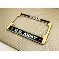 thumbnail image 5 of [Officially Licensed Product] - Motorcycle Metal License Plate Frame Veteran U.S. Army with Star Logo Design - Gold, 5 of 8