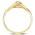 thumbnail image 3 of SuperJeweler Diamond Solitaire Promise Ring In Yellow Gold For Women, 3 of 6