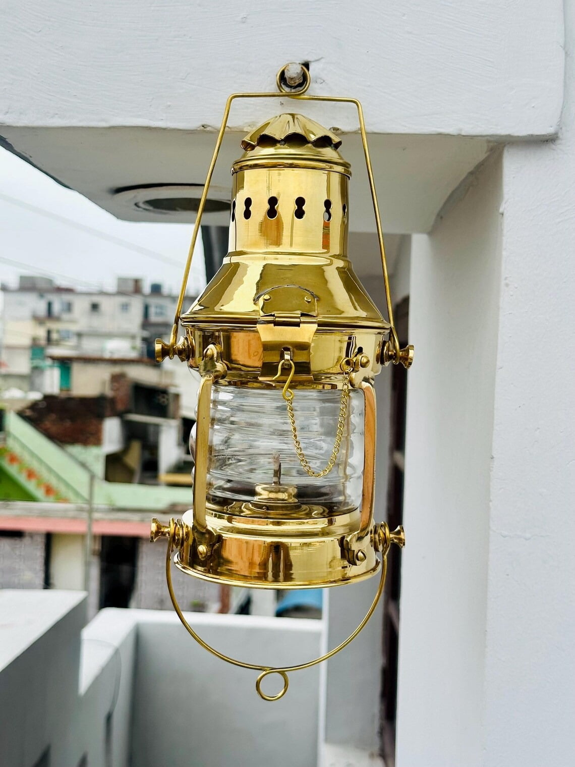 Personalized Handmade Oil Lantern, Nautical Table Lamp, Maritime Ship oil Lantern, Vintage Style Burner Lantern, Hanging Light Oil Lamp