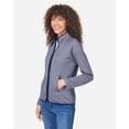 thumbnail image 2 of CORE365 CE72W Women's Venture Heathered Stripe Full-Zip-Classic Navy/ White-3XL, 2 of 6