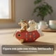 thumbnail image 5 of Abbraccia Figura de gato de resina DIY, casa de gato japonesa de invierno, miniatura creativa, decoración de hogar de dibujos animados, 5 of 6