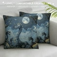 thumbnail image 3 of Orinice Dinosaur Dragon Moon Graphic Decorative Throw Pillow Cover for Home Couch Living Room Bed Sofa Car Bedroom High-Quality 1PC 18x18in, 3 of 5