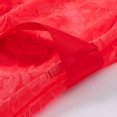 thumbnail image 6 of TANBOM Men's Floral Lace Short Sleeve Open Front Belted Kimono Sleepwear Robe, Red, 1-Pack, M, 6 of 6