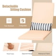 thumbnail image 6 of Gymax PE Rattan Chaise Lounge Chair Armrest Recliner Adjustable Pillow Mix Brown, 6 of 10