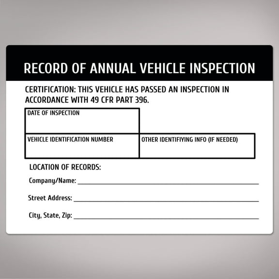 Avery Annual Vehicle Inspection Stickers, 5" x 3.5", 40 Total