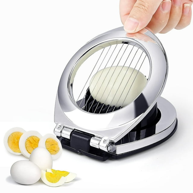 Cortador de huevos 2 en 1, rebana y gajos, herramienta de cocina para cortar frutas, herramienta para cortar huevos cocidos