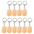 thumbnail image 4 of KLKCMS 10Pcs Key Tag Collectible Accessories DIY Decoration Unfinished Wood Keyring D, 4 of 9