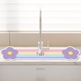thumbnail image 4 of TopLLC Water-Absorbent Sink Mat For Bathroom Faucet - Narrow Spill Guard For Washbasin And Pool - Draining Mat For Countertop - Bathroom Vanity Mat Faucet Pad, 4 of 8