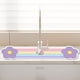 thumbnail image 4 of Alfombrilla de PVC absorbente para grifo de baño | Alfombrilla estrecha antiderrames de 43 x 8,4 cm | Protector de encimera para lavabo | Accesorio de baño duradero e impermeable, 4 of 8