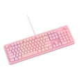 thumbnail image 5 of JLab Nightfall Wired Gaming Keyboard, RGB, Media Dial, Anti-Ghost, Full-Size, Pink, 5 of 9