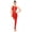 Red, variant on Women's Applique Gymnastic Unitard Figure Skating Jumpsuit Asymmetric Shoulders Ballerina Leotard Lavender S