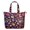 Black-167, variant on Hawaii Fruit Print Large Tote Bag - Zippered Travel-Friendly Weekender with Spacious Compartment & Side Pockets