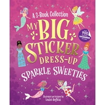LOUISE ANGLICAS: My Big Sticker Dress-Up: Sparkle Sweeties (Paperback)