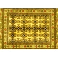 thumbnail image 1 of Ahgly Company Machine Washable Indoor Rectangle Persian Yellow Traditional Area Rugs, 2' x 5', 1 of 4