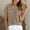 *Coffee, variant on ClodeEU Women's Knit Short Sleeve T-Shirt ,Solid Color Casual Crewneck Slim Top Beige,Womens Plus M