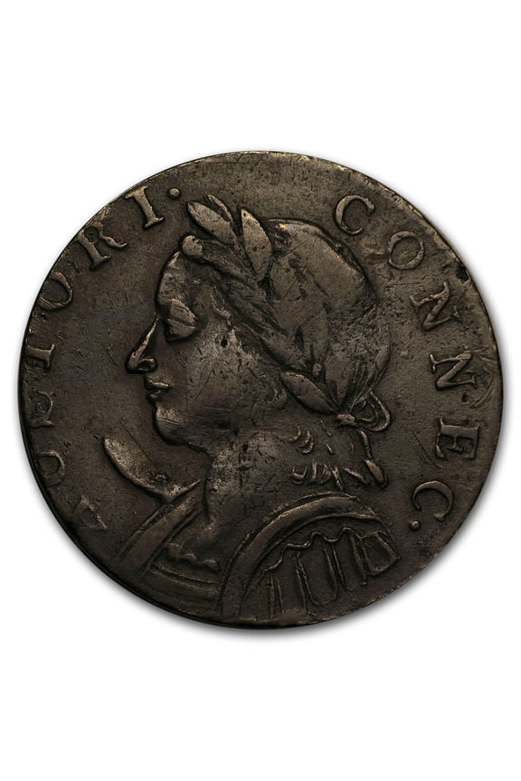 1787 Connecticut Copper Horned Bust Facing Left?XF