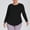 Black women's plus size long sleeve t-shirt a1, variant on Women's Plus Size Long Sleeve T-Shirt Round Neck Curved Hem Casual Workout Tee Shirts Everyday Basic Tops, Green 4XL