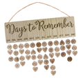 thumbnail image 2 of Recordatorio de Cumpleaños de de , Tablero de Calendario, licencia de Cumpleaños Decorativa de Pared, Artesanías de , 5 Brown 50 Round 50 Heart Sunnimix Tablero de calendario familiar de cumpleaños, 2 of 8