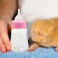 2Pcs Kitten Feeding Bottles Plastic Baby Cat Feeder Small Pet Nursing