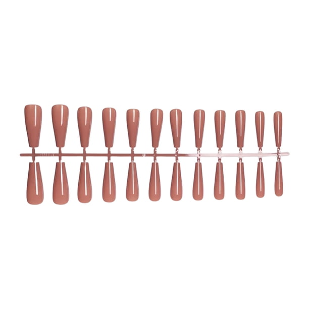 Vogacara Juego de uñas falsas Estilo francés Resistente a los arañazos Uñas a presión Cubierta completa Extraíble Trimble Pegatinas de manicura Arte de uñas Tipo 5 Vogacara CE012295-05B