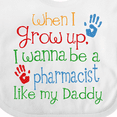 thumbnail image 4 of Inktastic Pharmacist Like Daddy Boys or Girls Baby Bib, 4 of 4