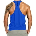 thumbnail image 5 of Men's Gym Tank Tops Y-Back Workout Muscle Tee Athletic Workout Fitness Vest T-Shirts, 5 of 5