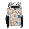 thumbnail image 3 of PVC Transparent Backpacks Clear Backpack for Travel and Outings Hand-drawn Shell Pattern, 3 of 7