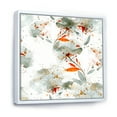 thumbnail image 3 of Designart 'Orange and Green Wildflowers I' Modern Framed Canvas Wall Art Print, 3 of 5