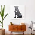 thumbnail image 4 of Creative Products Ink Silhouette Rottweiler 24 x 24 Canvas Wall Art, 4 of 5
