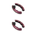 thumbnail image 3 of Kenally Juego universal de fundas para volante de coche, cubiertas de plástico antideslizantes, potenciador de conducción de vehículos, decoraciones rojo colorido 2piezas Kenally CBP254444, 3 of 6