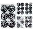 thumbnail image 3 of 12PCS 2.4" Christmas Balls Ornaments Black Shatterproof Christmas Tree Decorations Tree Pendants Hanging Decorations for Xmas Halloween Holiday Party Decoration, 3 of 6