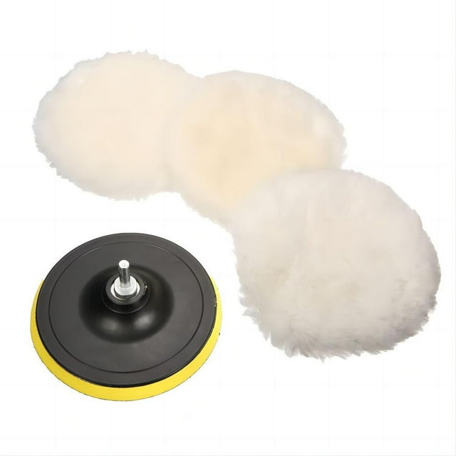 funtasica 5 Pcs Tampons de Polissage et Polissage pour Polisseuse de Voiture Machine de Mélange 3 Pouces