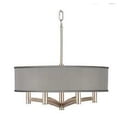 thumbnail image 4 of DingLiLighting 6 Light Modern Ceiling Light Grey Flush Mount Drum Pendant Light Hanging light Fixture for Living Room, Dining, Bedroom, Kitchen, Hallway, 4 of 8