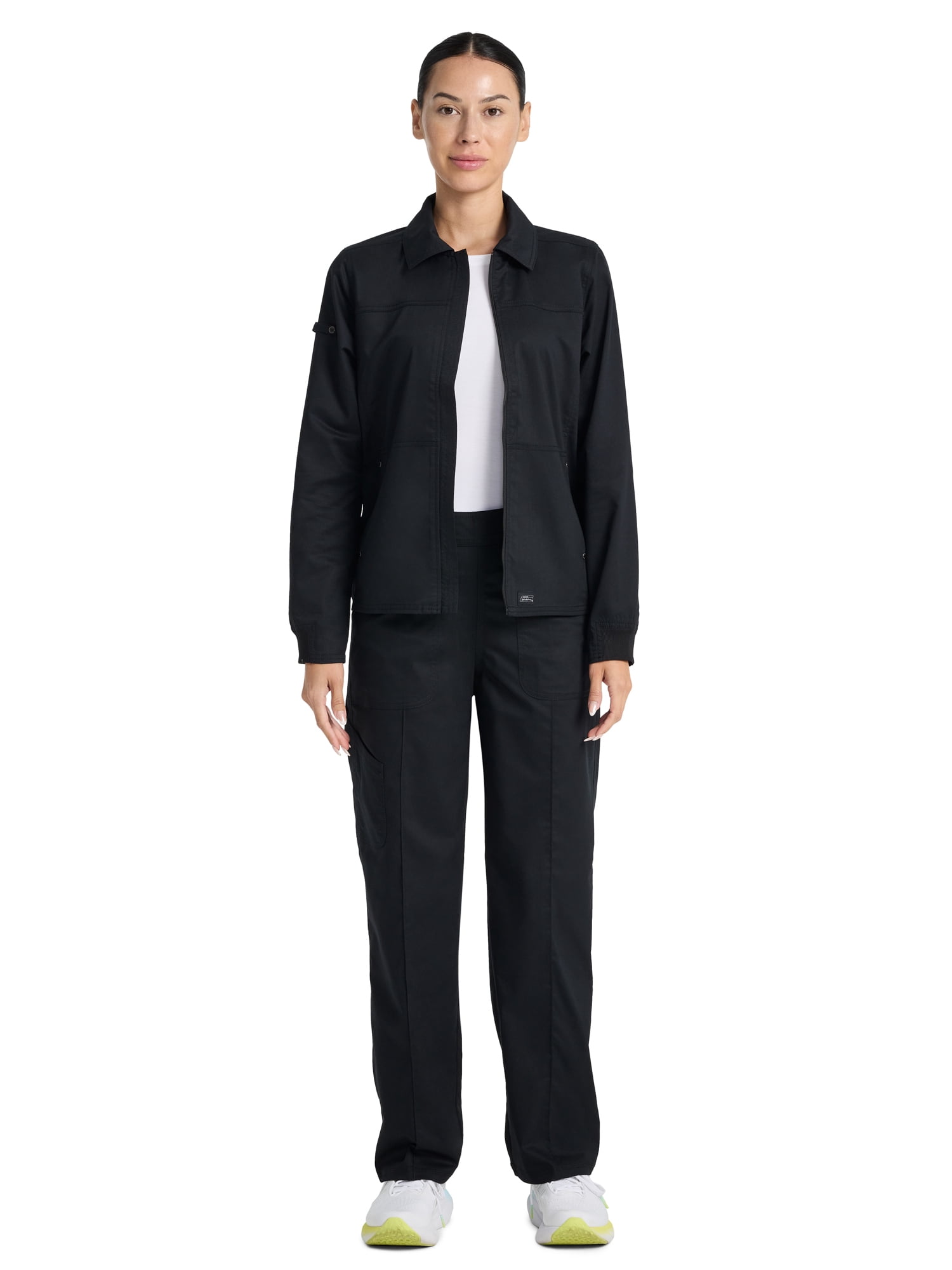 Genuine Dickies Women's Collared Zip Scrub Jacket