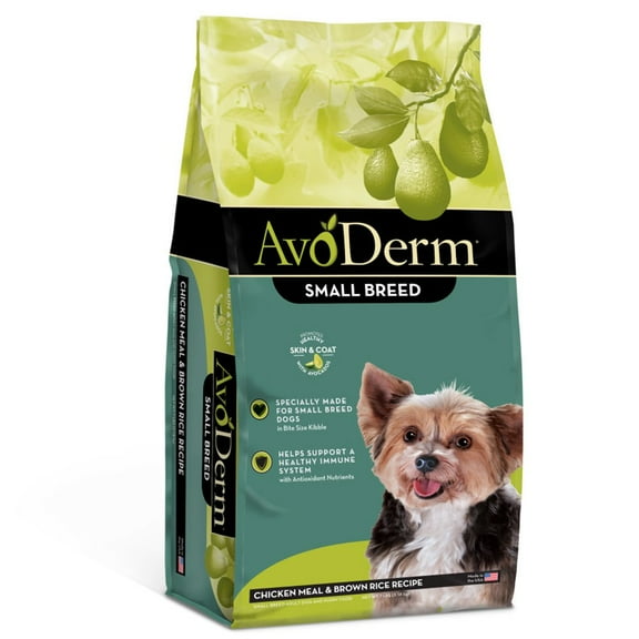 AvoDerm Natural Chicken Meal & Brown Rice - Small Breed Dry Dog Food 7 lb