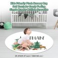 thumbnail image 3 of Kainsy Personalized Baby Crib Bedding Set: Custom Name Animals and Woods 3 Piece Set - Soft Blanket, Fitted Sheet, Room Rug for Newborn Boys and Girls Shower Gift(Fixed Size), 3 of 9