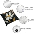 thumbnail image 4 of BANET Boho Floral Pillow Covers , Summer Spring Throw Pillows Rustic Modern Farmhouse Decorative Black Pillowcase Outdoor Cushion Case for Sofa Home Decor White, 4 of 5