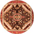 thumbnail image 1 of Ahgly Company Indoor Round Persian Orange Traditional Area Rugs, 8' Round, 1 of 1