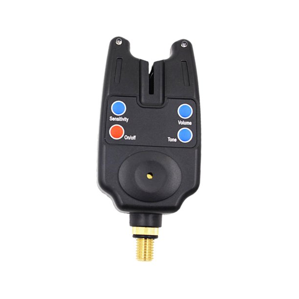 Alarma de mordedura de pesca, campana de pesca, barra de luz con sonido claro, de volumen ajustable, conector para caña de pescar, alarma de